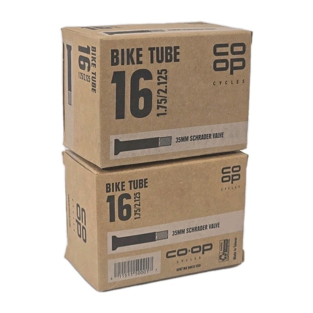 2-PACK Co-Op Cycles Bike 16” Tubes 1.75/2.125 35mm Schrader Valve New